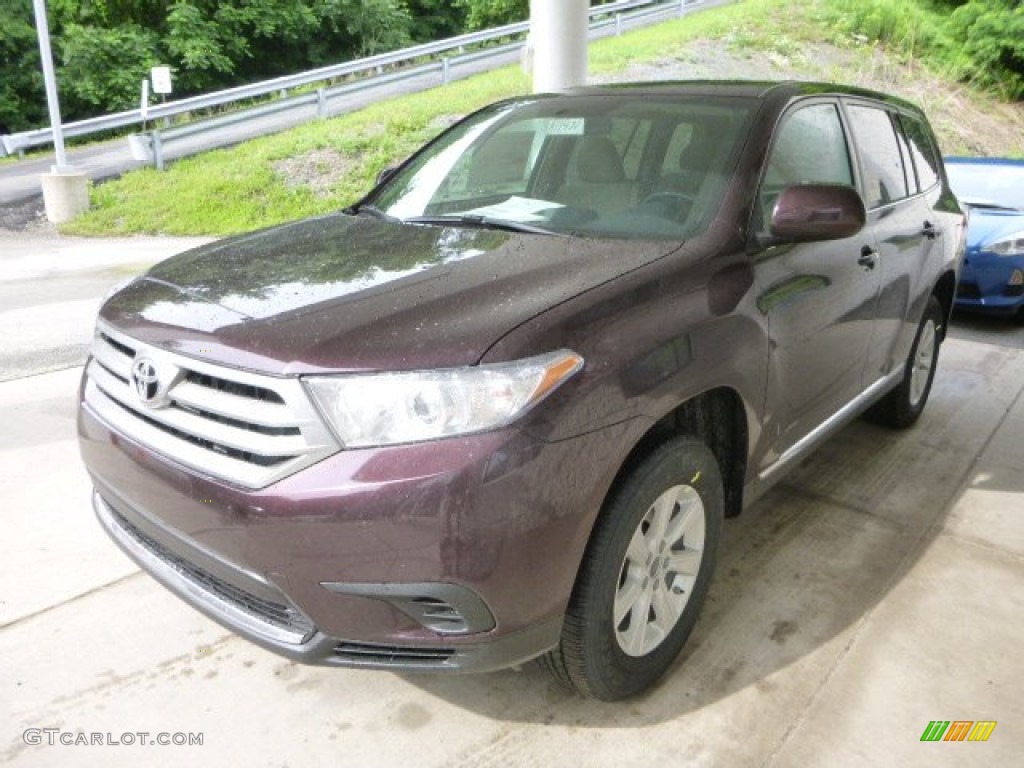 2013 Highlander V6 - Sizzling Crimson Mica / Sand Beige photo #5