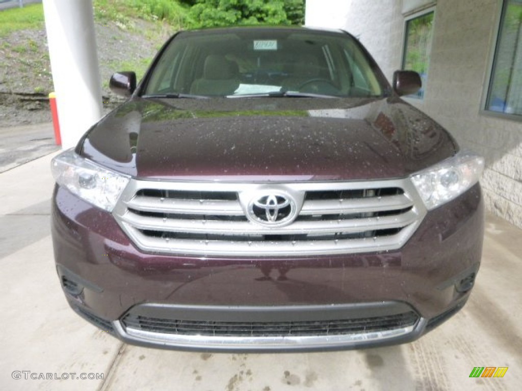 2013 Highlander V6 - Sizzling Crimson Mica / Sand Beige photo #6