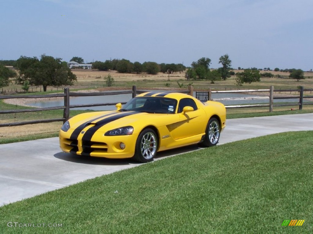 2006 Viper SRT-10 Coupe - Viper Race Yellow / Black/Black photo #2
