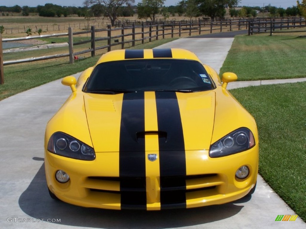 2006 Viper SRT-10 Coupe - Viper Race Yellow / Black/Black photo #3