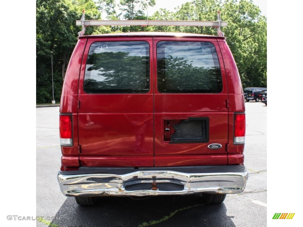 2000 E Series Van E350 Commercial - Toreador Red Metallic / Medium Graphite photo #5