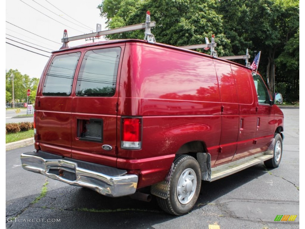 2000 E Series Van E350 Commercial - Toreador Red Metallic / Medium Graphite photo #6