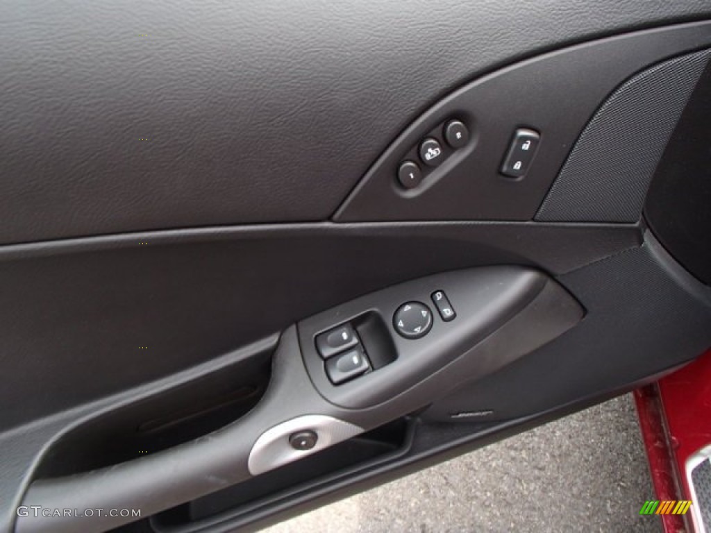 2007 Chevrolet Corvette Coupe Ebony Door Panel Photo #83019111