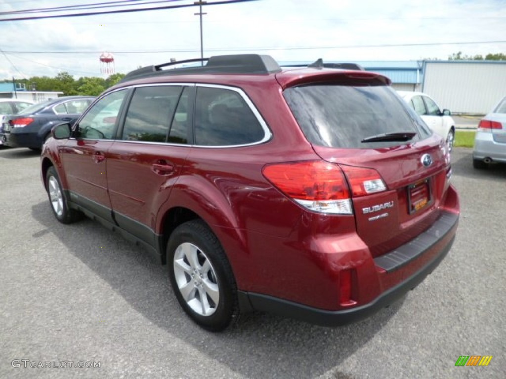 2014 Outback 2.5i Limited - Venetian Red Pearl / Ivory photo #4