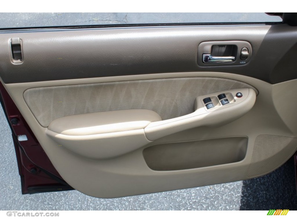 2003 Honda Civic EX Sedan Ivory Door Panel Photo #83020660