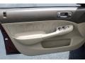 Ivory 2003 Honda Civic EX Sedan Door Panel