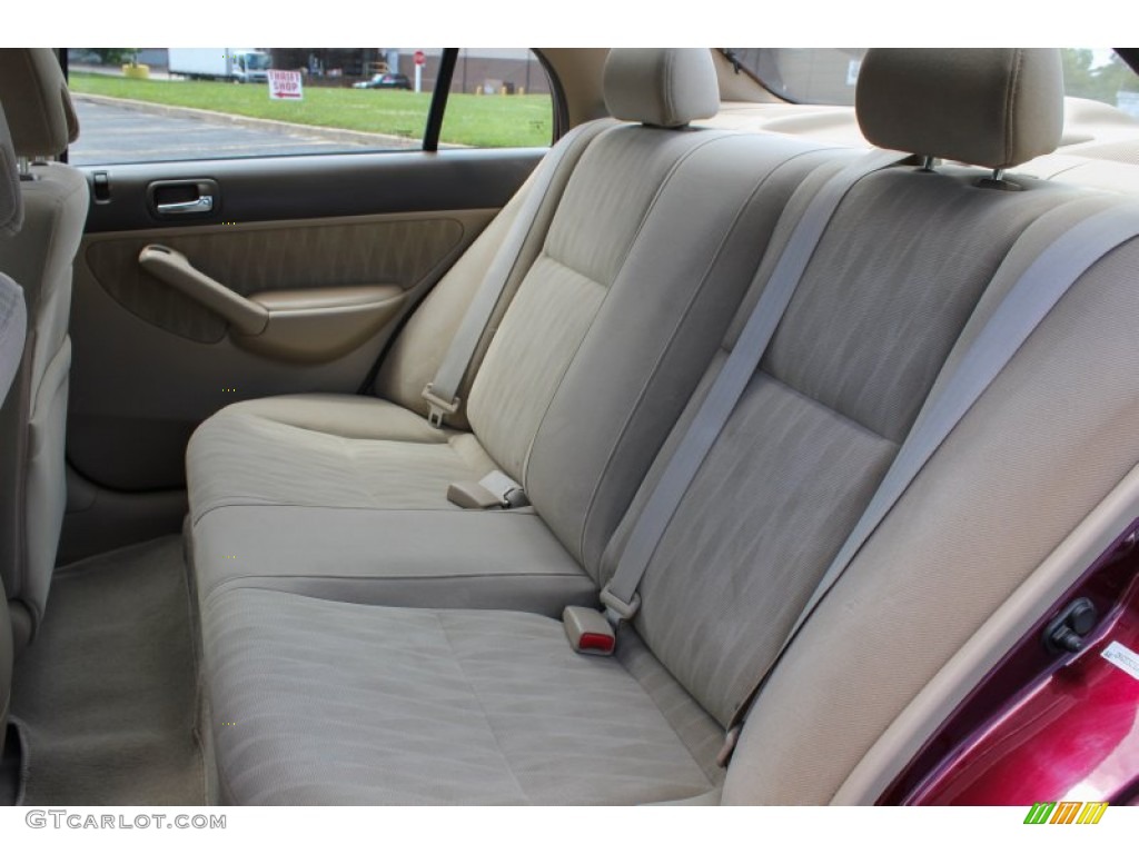 2003 Civic EX Sedan - Radiant Ruby Pearl / Ivory photo #17