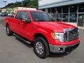 2012 Race Red Ford F150 XLT SuperCab 4x4  photo #2