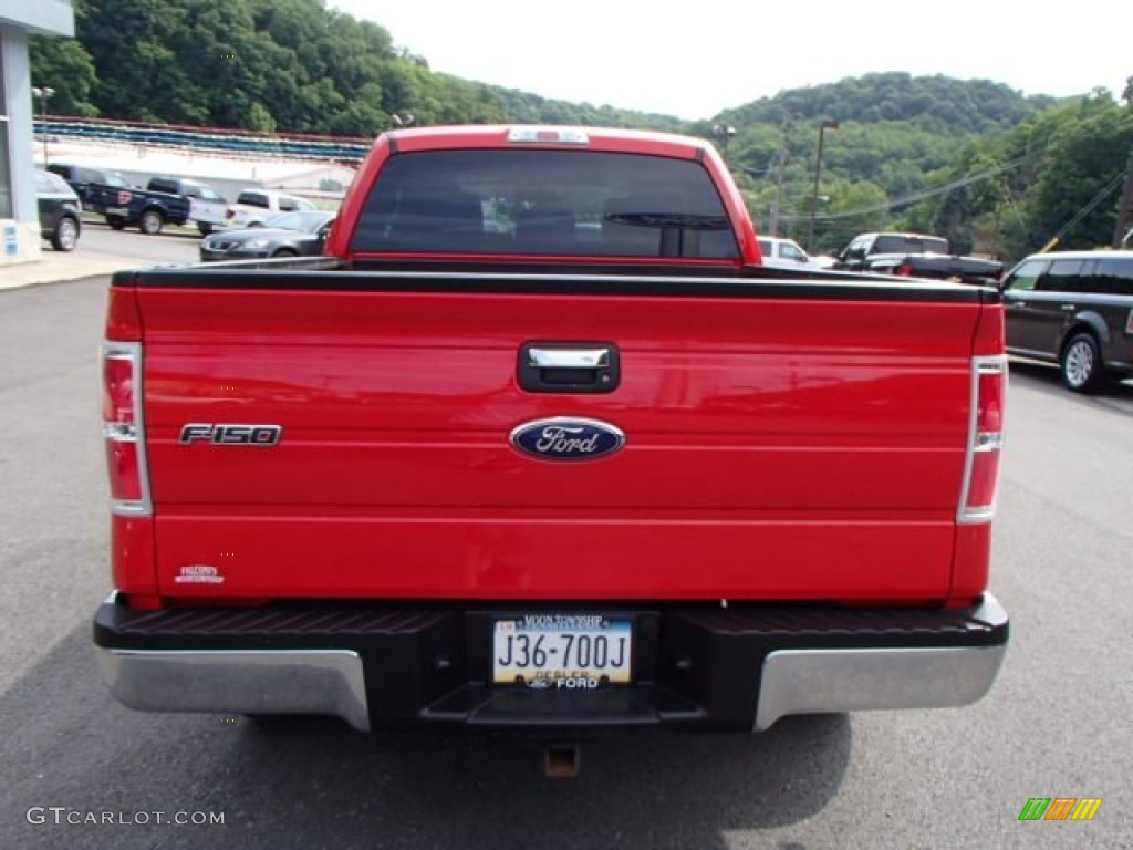 2012 F150 XLT SuperCab 4x4 - Race Red / Steel Gray photo #7