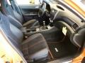 STi Black Alcantara/Carbon Black 2013 Subaru Impreza WRX STi 4 Door Orange Special Edition Interior Color