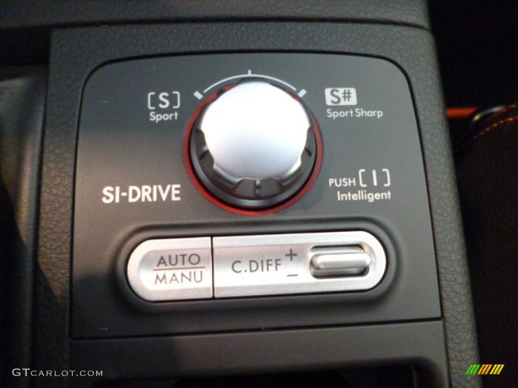 2013 Subaru Impreza WRX STi 4 Door Orange Special Edition Controls Photo #83021771