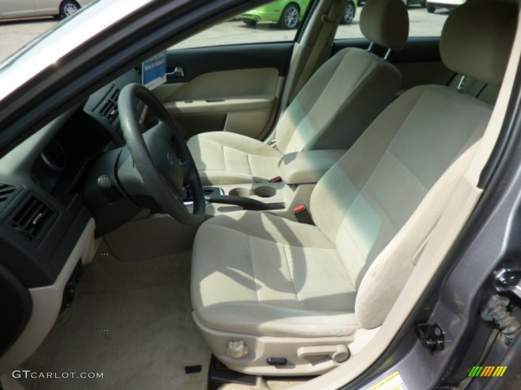 2007 Fusion SE V6 AWD - Tungsten Grey Metallic / Light Stone photo #14