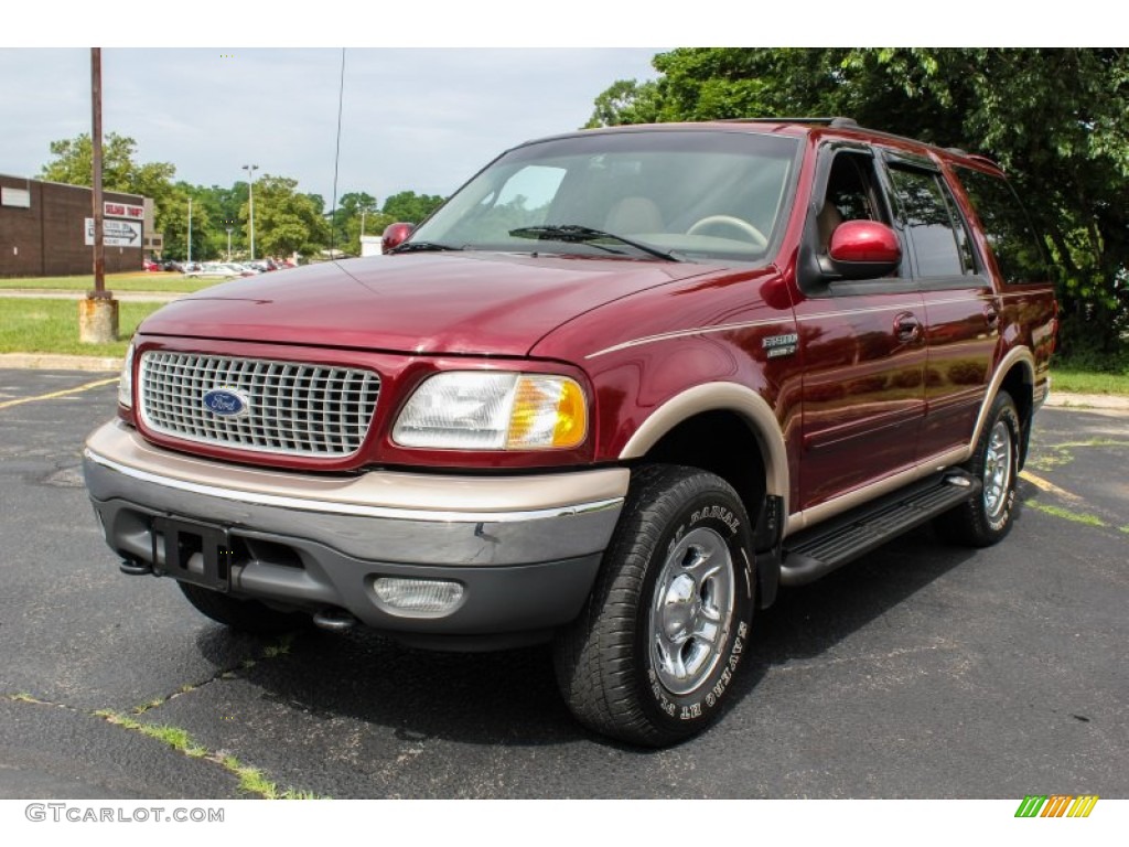 1999 Expedition Eddie Bauer 4x4 - Laser Red Metallic / Medium Prairie Tan photo #1