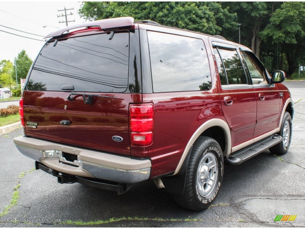 1999 Expedition Eddie Bauer 4x4 - Laser Red Metallic / Medium Prairie Tan photo #6