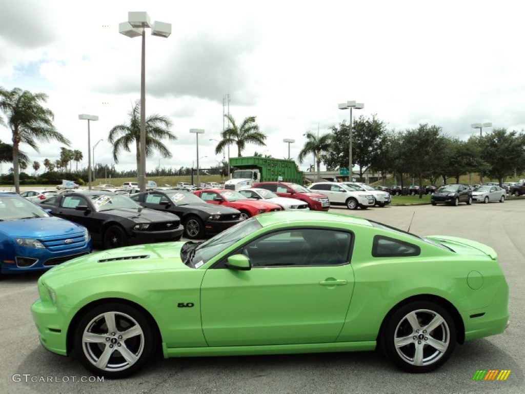 Gotta Have It Green 2013 Ford Mustang GT Premium Coupe Exterior Photo #83023338