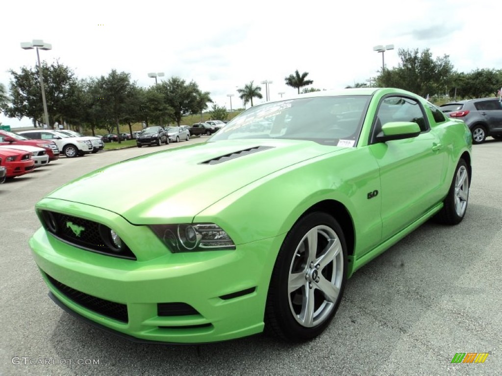 Gotta Have It Green 2013 Ford Mustang GT Premium Coupe Exterior Photo #83023357