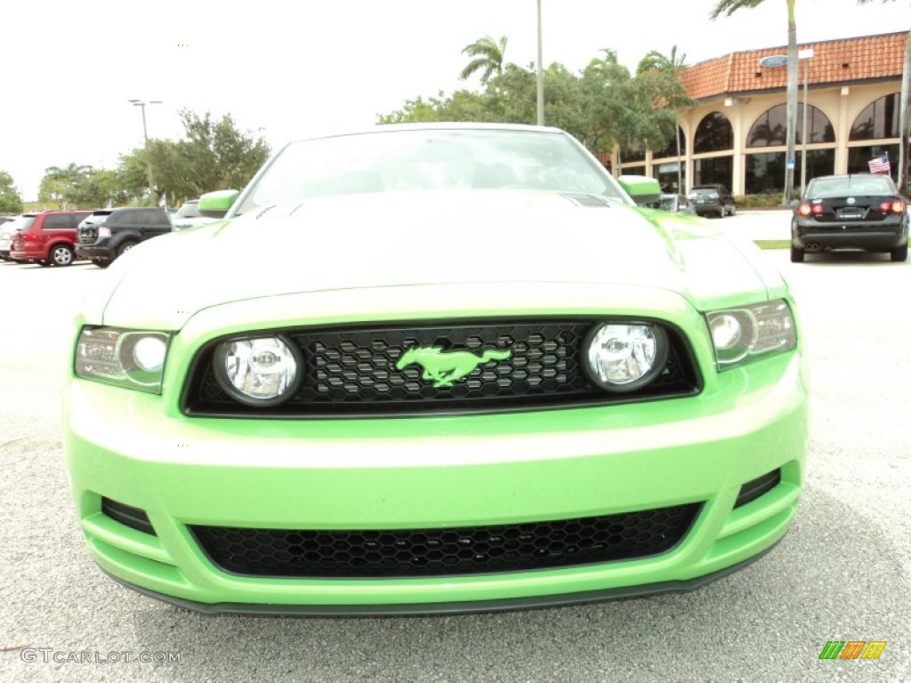 2013 Mustang GT Premium Coupe - Gotta Have It Green / Charcoal Black photo #15