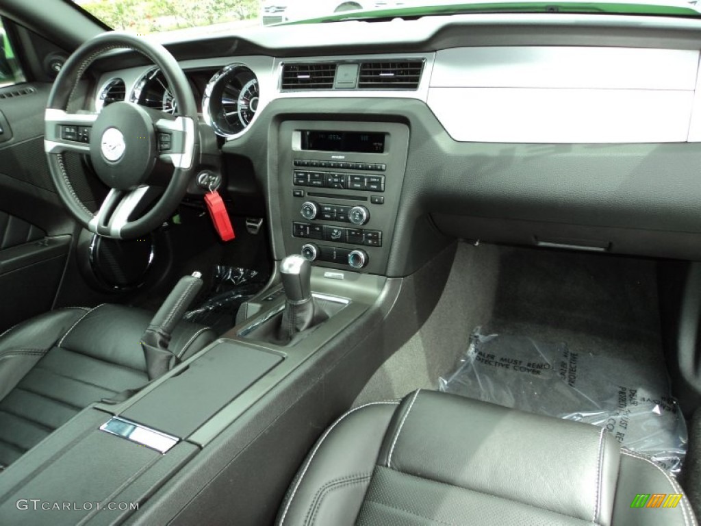 2013 Mustang GT Premium Coupe - Gotta Have It Green / Charcoal Black photo #23