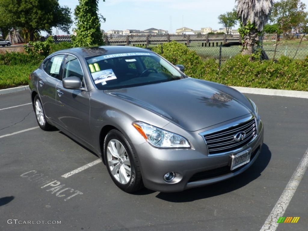 2011 M 37 Sedan - Platinum Graphite / Graphite photo #1