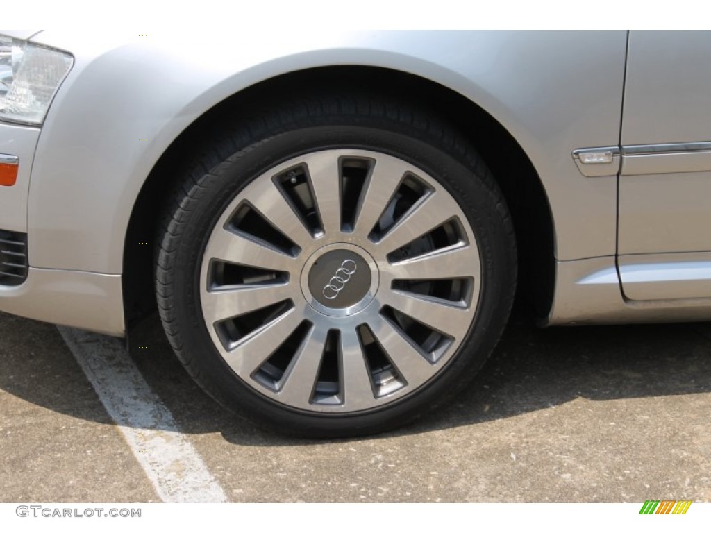 2007 A8 L 4.2 quattro - Light Silver Metallic / Black photo #42