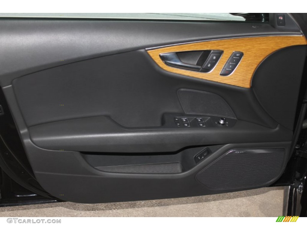 2012 Audi A7 3.0T quattro Premium Black Door Panel Photo #83024766
