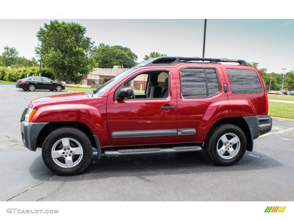 2005 Xterra SE 4x4 - Red Brawn Pearl / Steel/Graphite photo #3