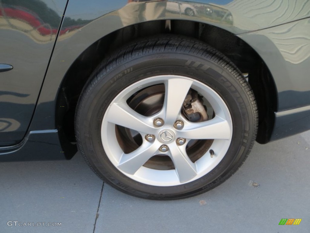 2005 MAZDA3 i Sedan - Carbon Gray Mica / Beige photo #17