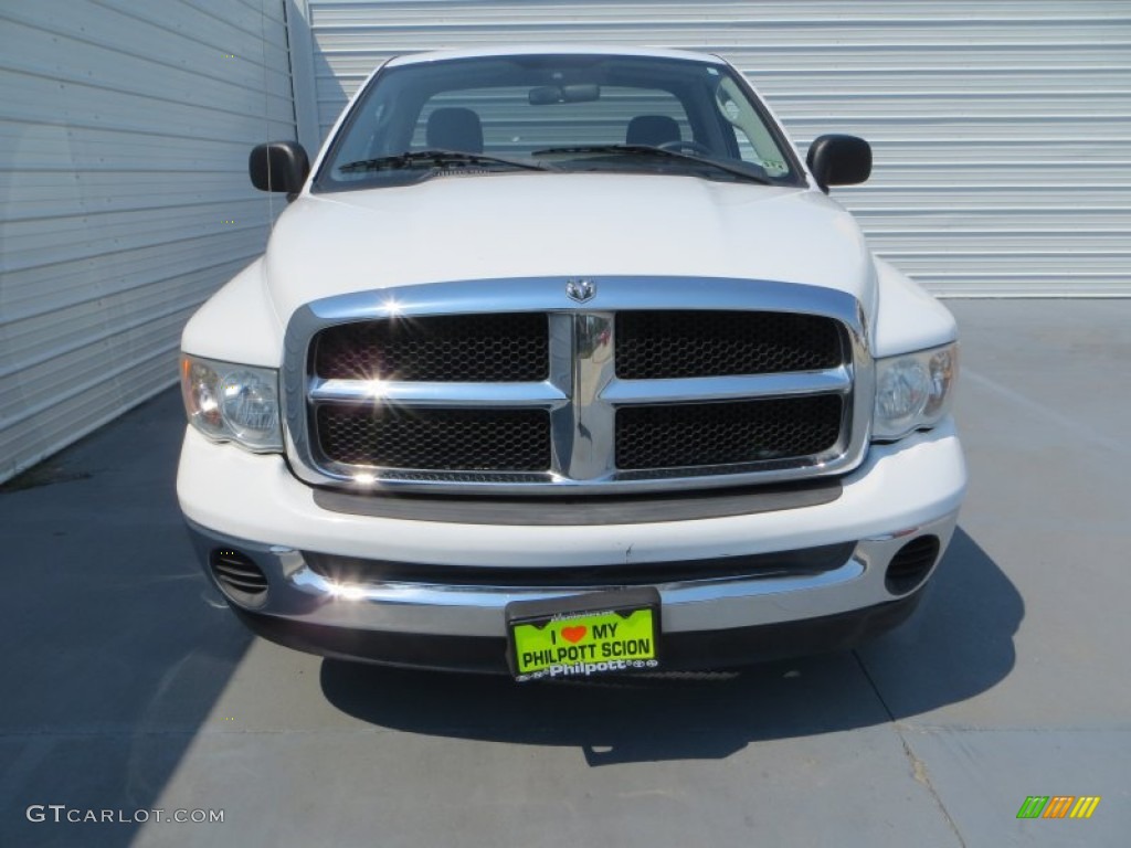 2004 Ram 1500 ST Regular Cab - Bright White / Dark Slate Gray photo #8