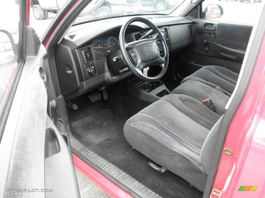 Dark Slate Gray Interior 2002 Dodge Dakota SLT Regular Cab Photo #83030667
