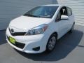 2012 Super White Toyota Yaris L 5 Door  photo #7