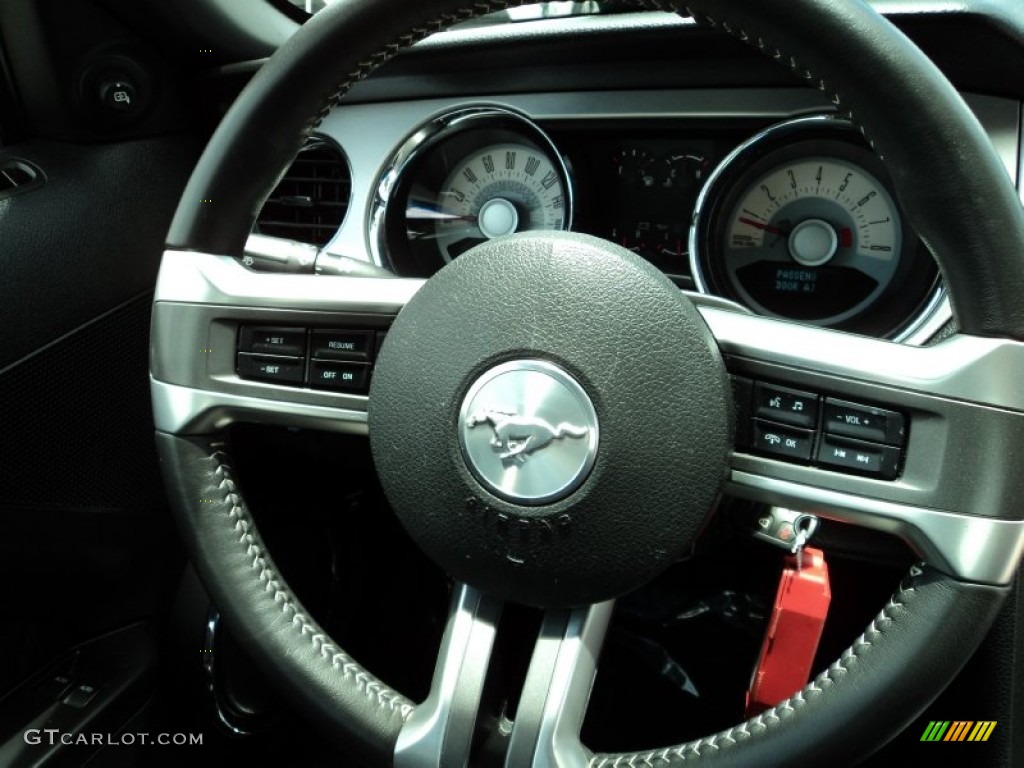 2012 Mustang V6 Premium Coupe - Lava Red Metallic / Charcoal Black photo #24