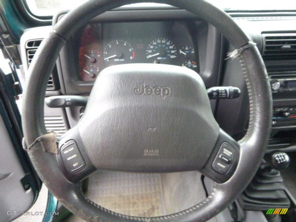 1998 Wrangler SE 4x4 - Emerald Green Pearl / Mist Grey photo #12