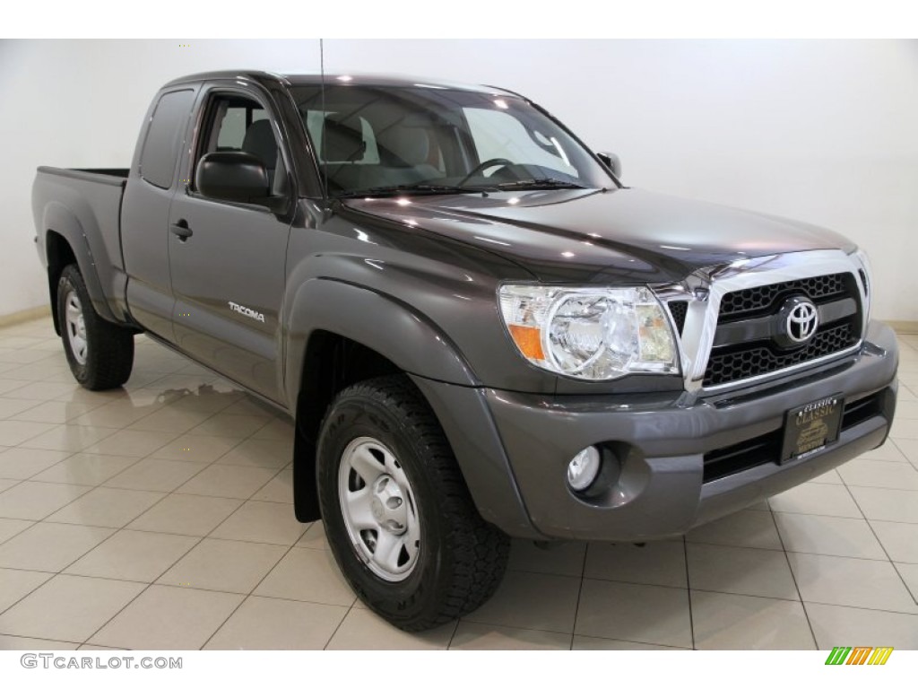 2011 Tacoma V6 Access Cab 4x4 - Magnetic Gray Metallic / Graphite Gray photo #1