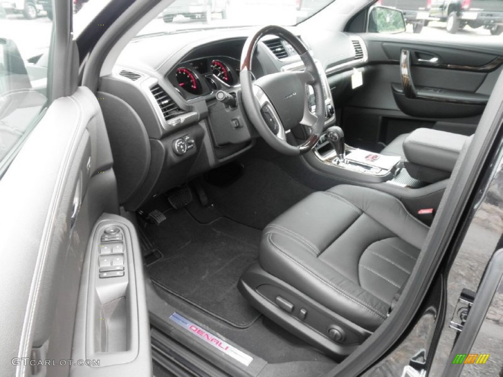 Ebony Interior 2014 GMC Acadia Denali AWD Photo #83033564