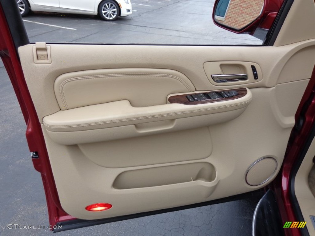2009 Cadillac Escalade AWD Cocoa/Cashmere Door Panel Photo #83033868
