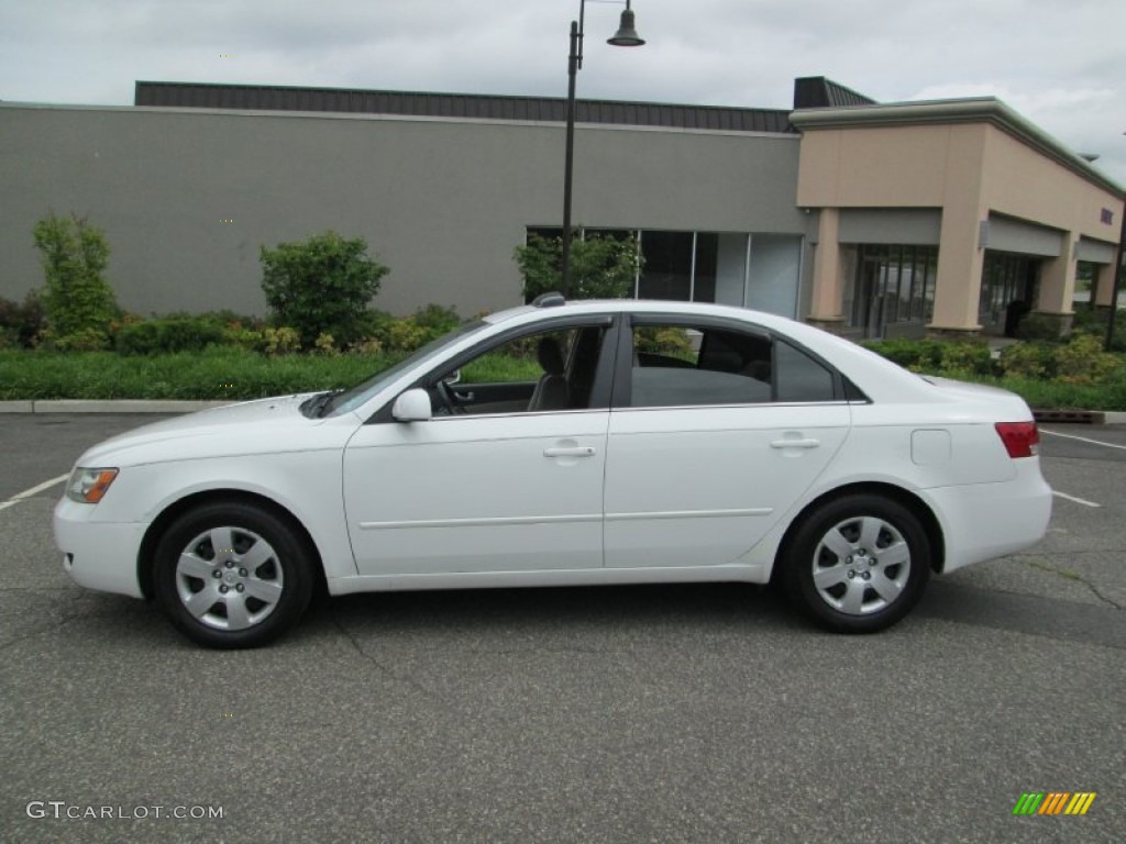 2007 Sonata GLS - Arctic White / Beige photo #3