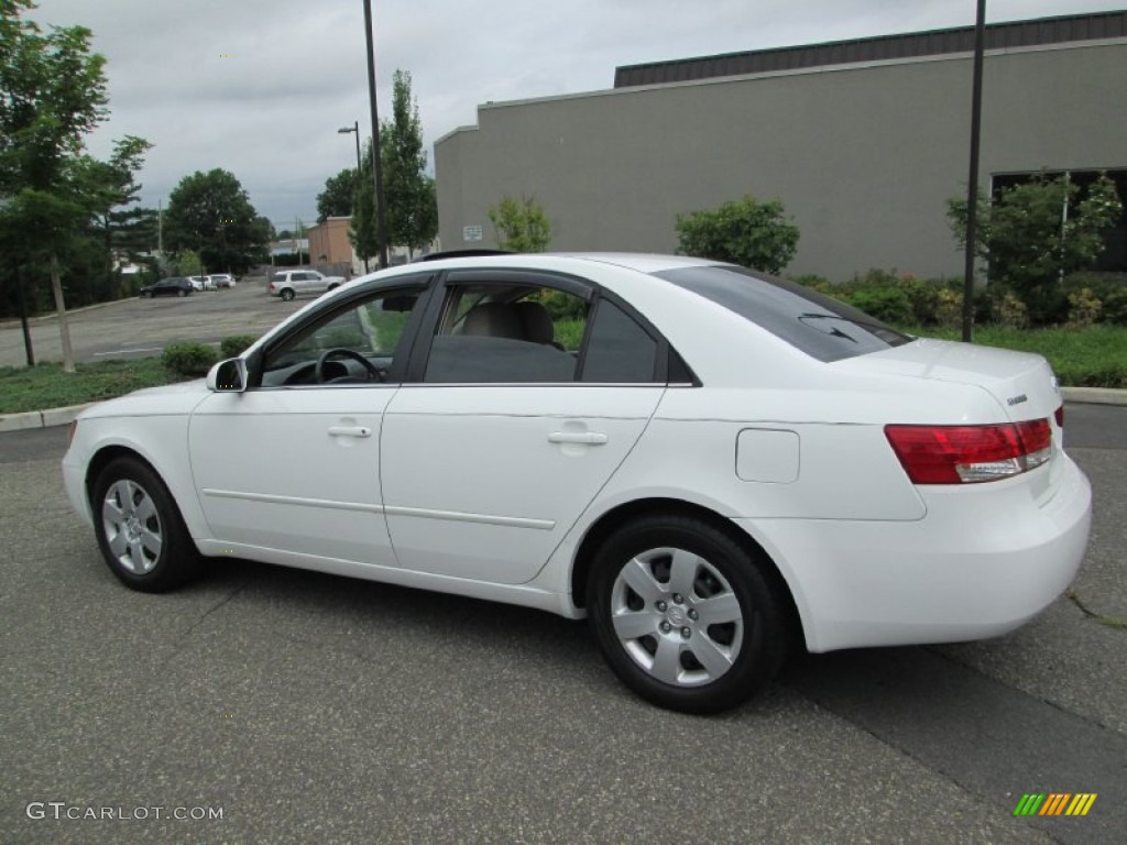 2007 Sonata GLS - Arctic White / Beige photo #4