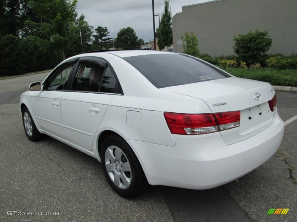 2007 Sonata GLS - Arctic White / Beige photo #5
