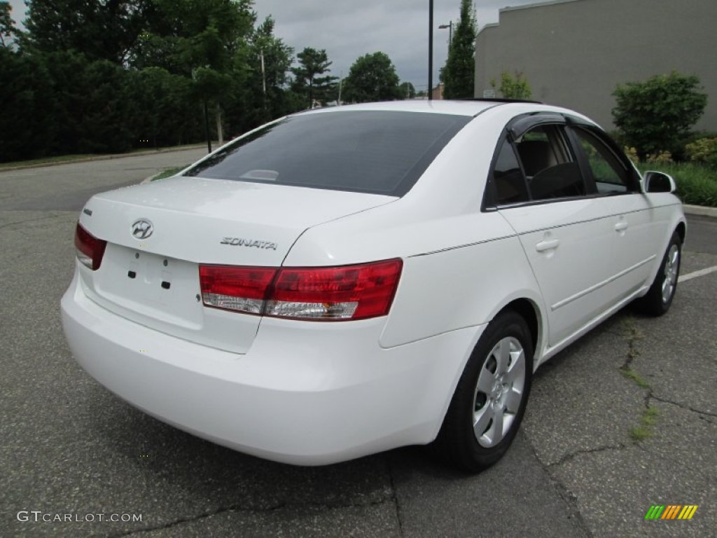 2007 Sonata GLS - Arctic White / Beige photo #7