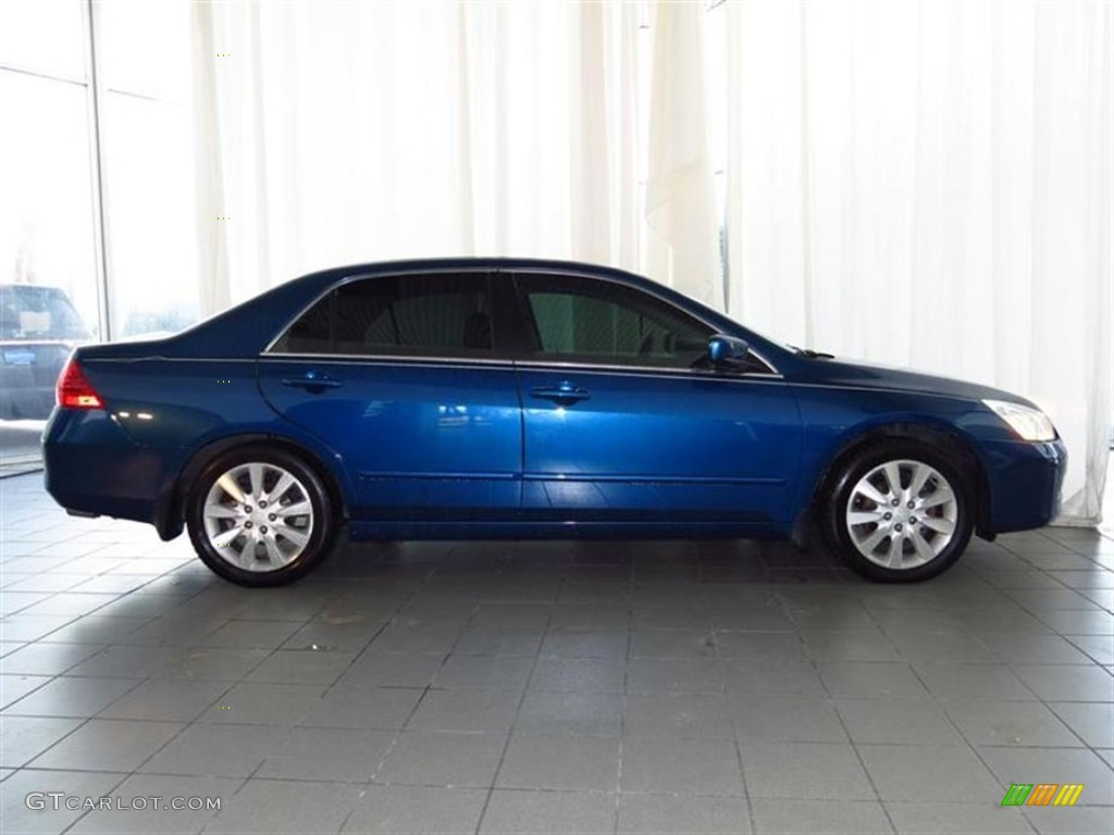 2006 Accord EX-L V6 Sedan - Sapphire Blue Pearl / Black photo #2