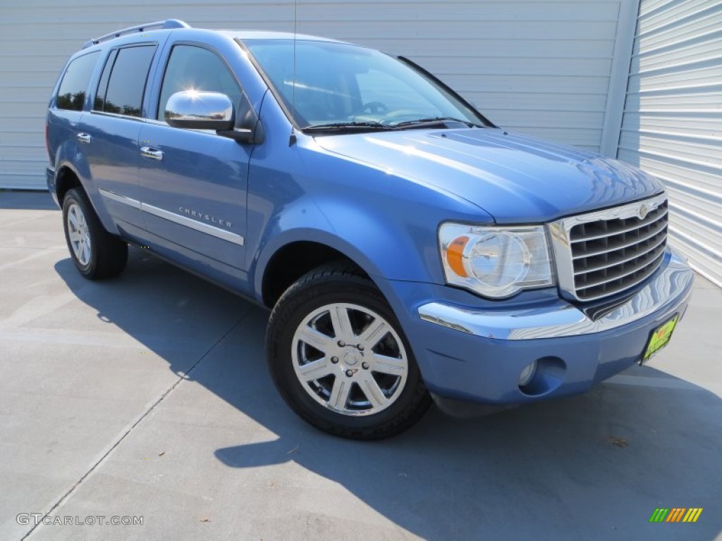2008 Aspen Limited - Marine Blue Pearl / Dark Slate Gray/Light Slate Gray photo #1