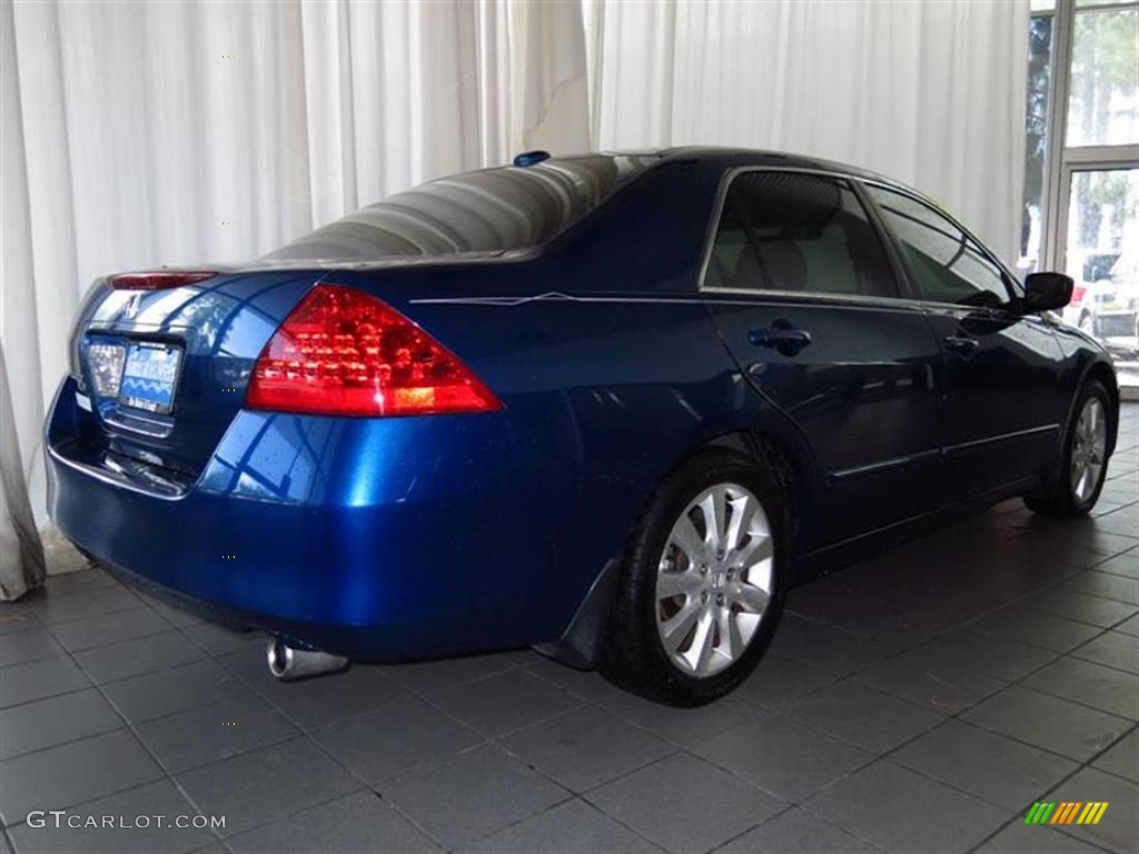 2006 Accord EX-L V6 Sedan - Sapphire Blue Pearl / Black photo #3