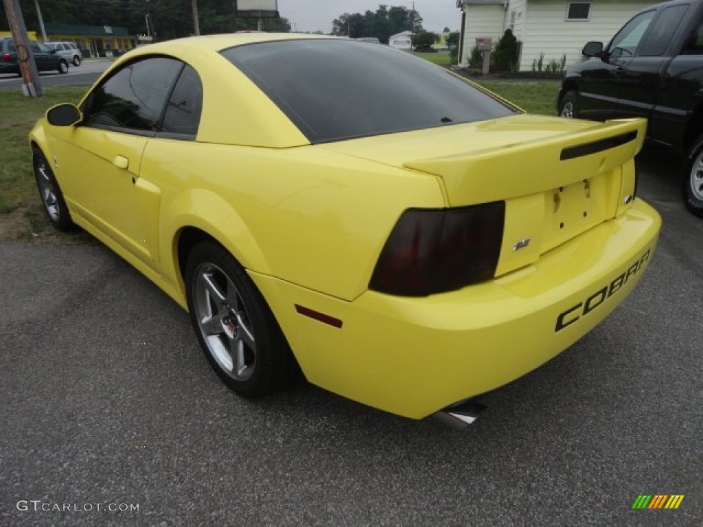 Zinc Yellow 2003 Ford Mustang Cobra Coupe Exterior Photo #83035200