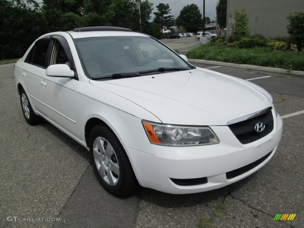 2007 Sonata GLS - Arctic White / Beige photo #11