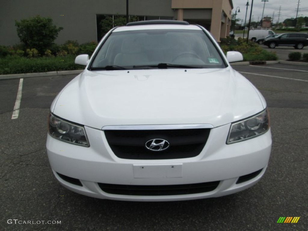 2007 Sonata GLS - Arctic White / Beige photo #12