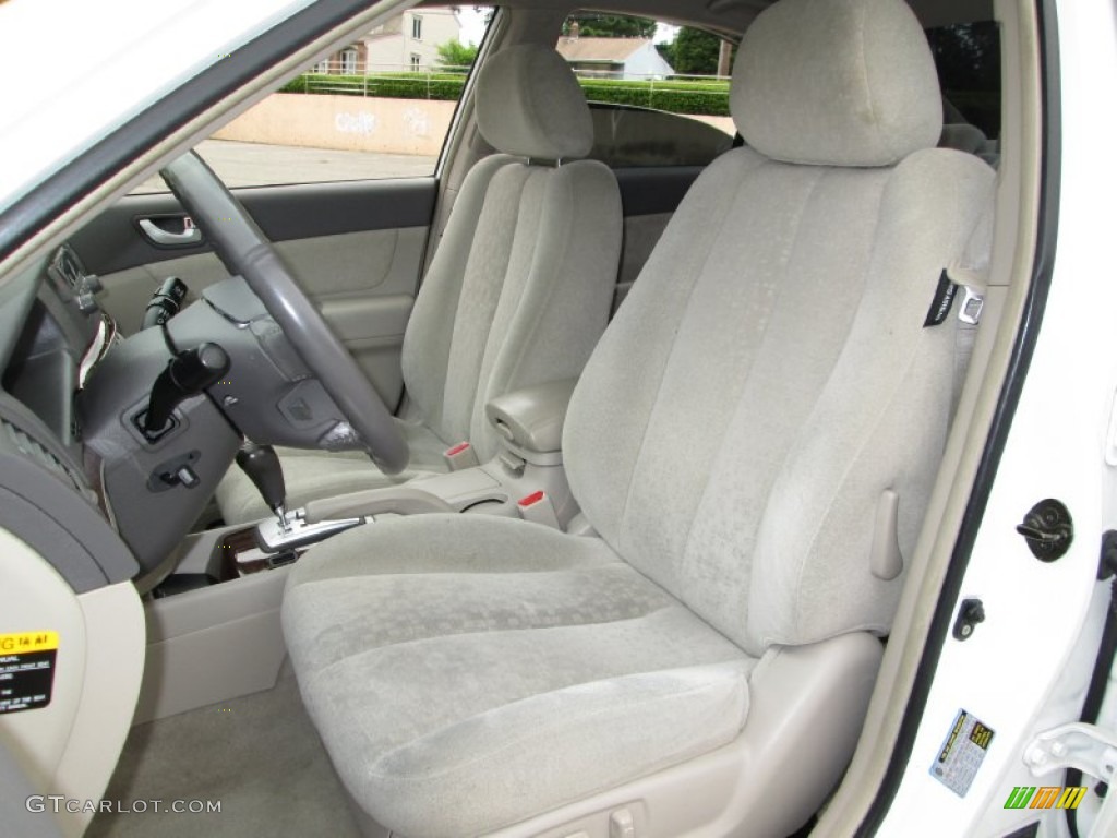 2007 Sonata GLS - Arctic White / Beige photo #13