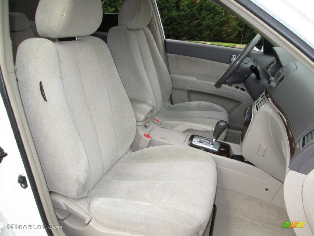 2007 Sonata GLS - Arctic White / Beige photo #14