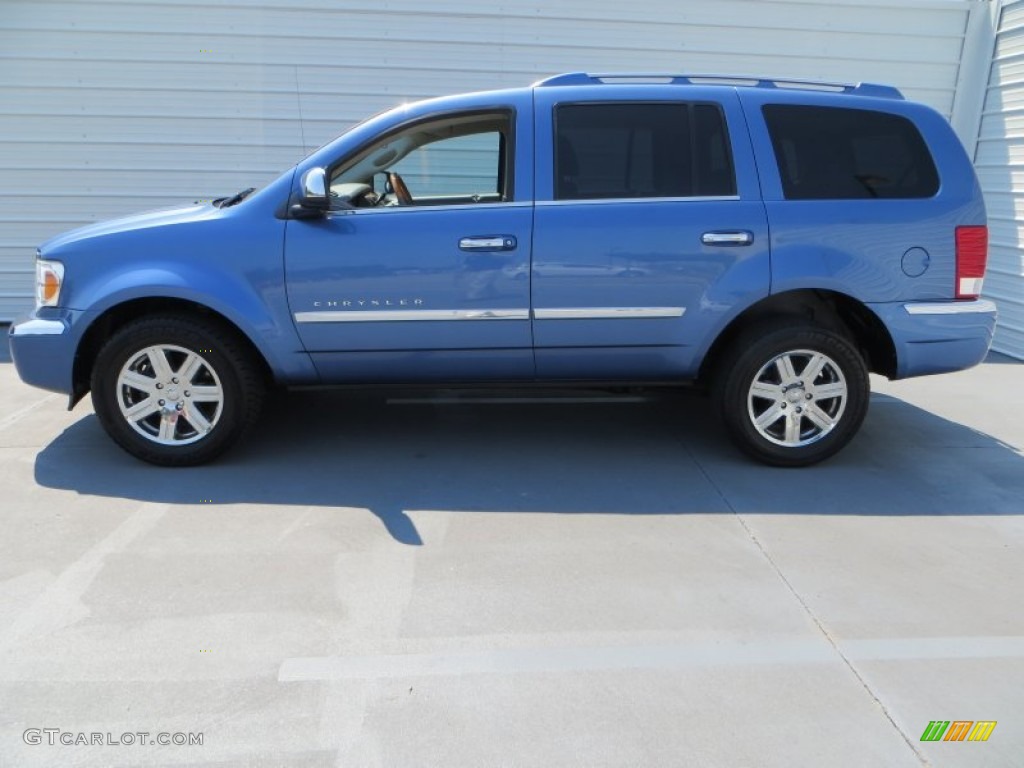 2008 Aspen Limited - Marine Blue Pearl / Dark Slate Gray/Light Slate Gray photo #6