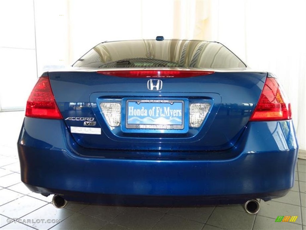 2006 Accord EX-L V6 Sedan - Sapphire Blue Pearl / Black photo #7