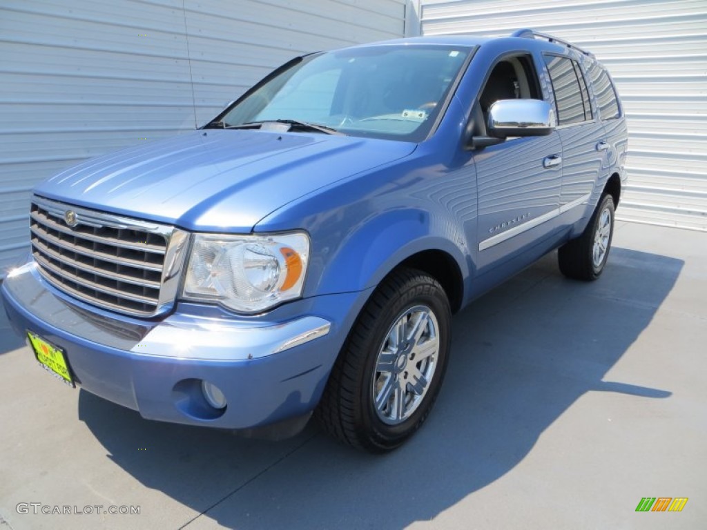 2008 Aspen Limited - Marine Blue Pearl / Dark Slate Gray/Light Slate Gray photo #7